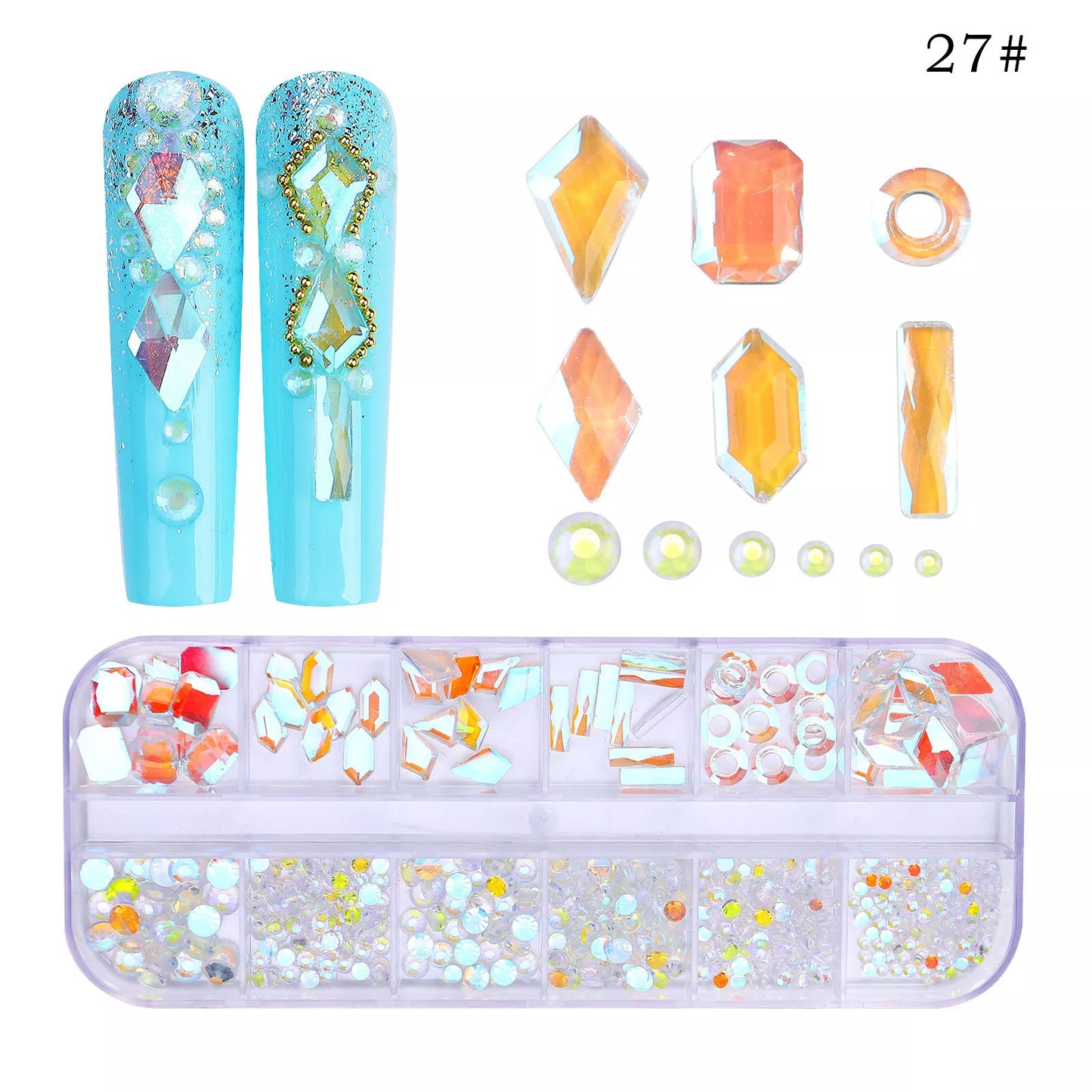 Swarovski Krystall Flat Bak 1-28