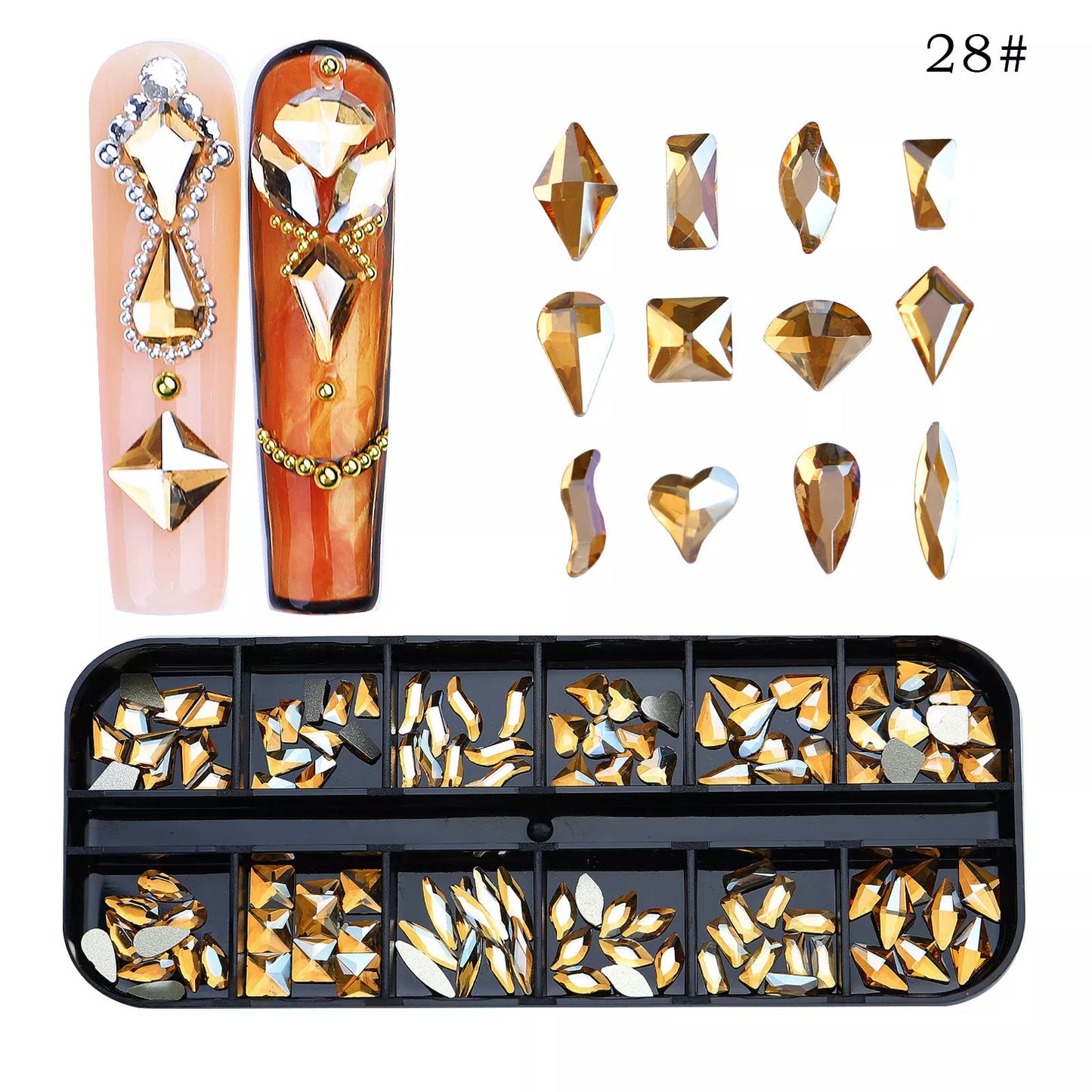 Swarovski Krystall Flat Bak 1-28