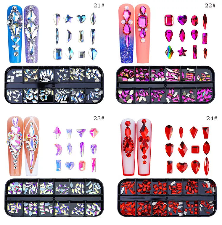 Swarovski Krystall Flat Bak 1-28